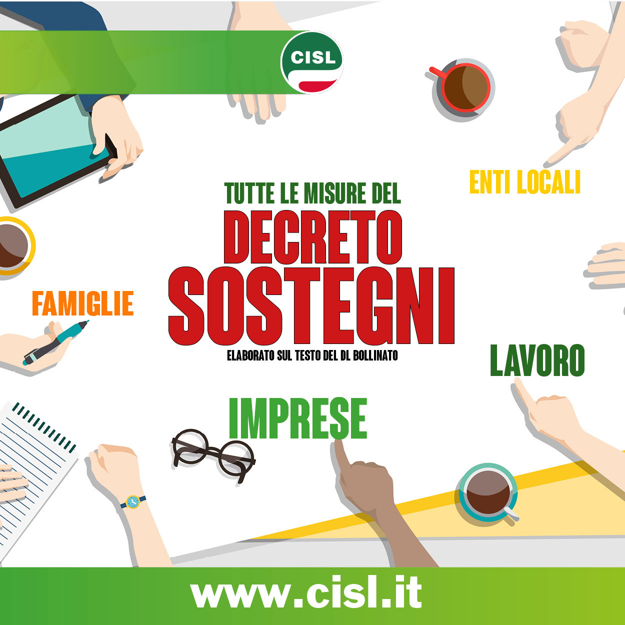 Decreto sostegni: il Volantone della Cisl