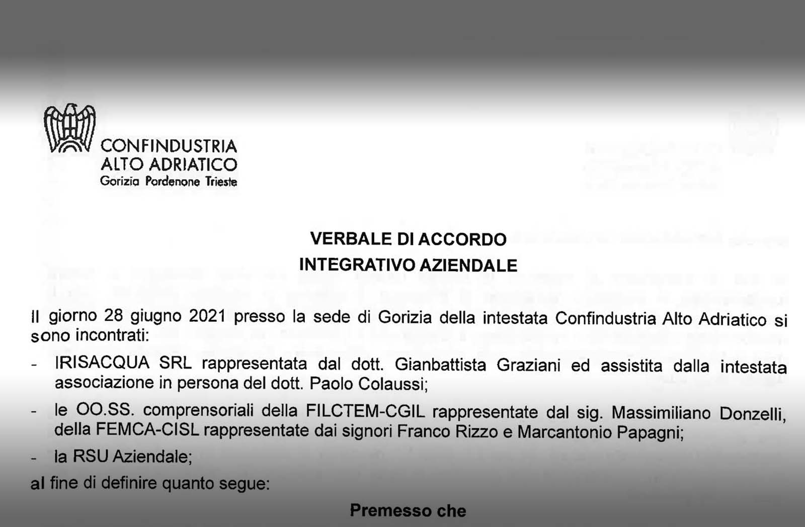 Una rivoluzione copernicana nei rapporti tra sindacato e azienda